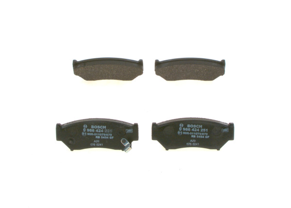 Brake Pad Set, disc brake - 0986424251 BOSCH - 5520084A00000, 55200-56831, 55200-56870
